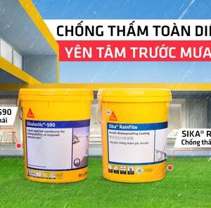 SIKA RAIN TILE – SƠN CHỐNG THẤM KHÁNG UV / GIẢI PHÁP CHO TƯỜNG NGOÀI