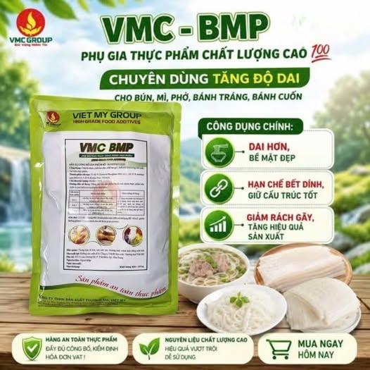 VMC BMP - PHỤ GIA TẠO GIÒN DAI BÚN MÌ PHỞ