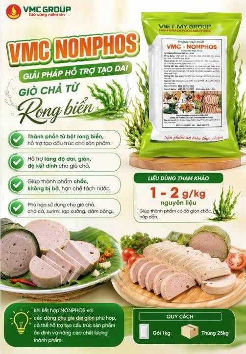 VMC NONPHOS - Phụ gia tạo dai giòn chiết xuất từ rong biển
