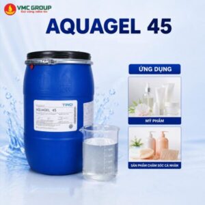Tên sản phẩm: Aquagel 45.  –  INCI Name: Sodium Polyacrylate & C13-14 Isoparaffin & Laureth-7.