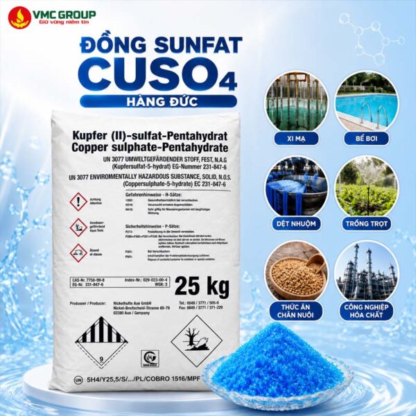 ĐỒNG SUNFAT CUSO4 HÀNG ĐỨC CHUYÊN CHO XI MẠ