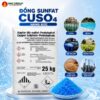 Đồng sunfat CuSO4 hàng Đức bao 25kg, Copper (II) sulfate pentahydrate, Copper sulfate pentahydrate, CuSO₄ ⋅ 5H₂O, đồng(II) sunfat ngậm 5 nước, phèn xanh, Đồng sunfat, sunfat đồng, đồng(II) sunfat pentahydrat…