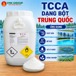 TCCA dạng bột Trung Quốc, Clorine 90%  TRICHLOROISOCYANURIC ACID (TCCA-90).