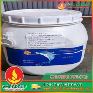 Chlorine, Clorin, Calcium hypochlorite 70%, Chlorine cá heo, Chlorine Trung Quốc, Chlorine cá heo thùng lục giác