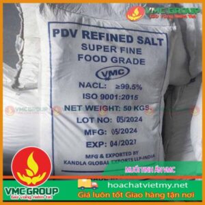 Tên sản phẩm: Muối tinh Ấn VMC  Tên gọi khác: Muối tinh khiết, muối NaCl, Natri clorua, muối tinh khiết Ấn Độ, Muối tinh